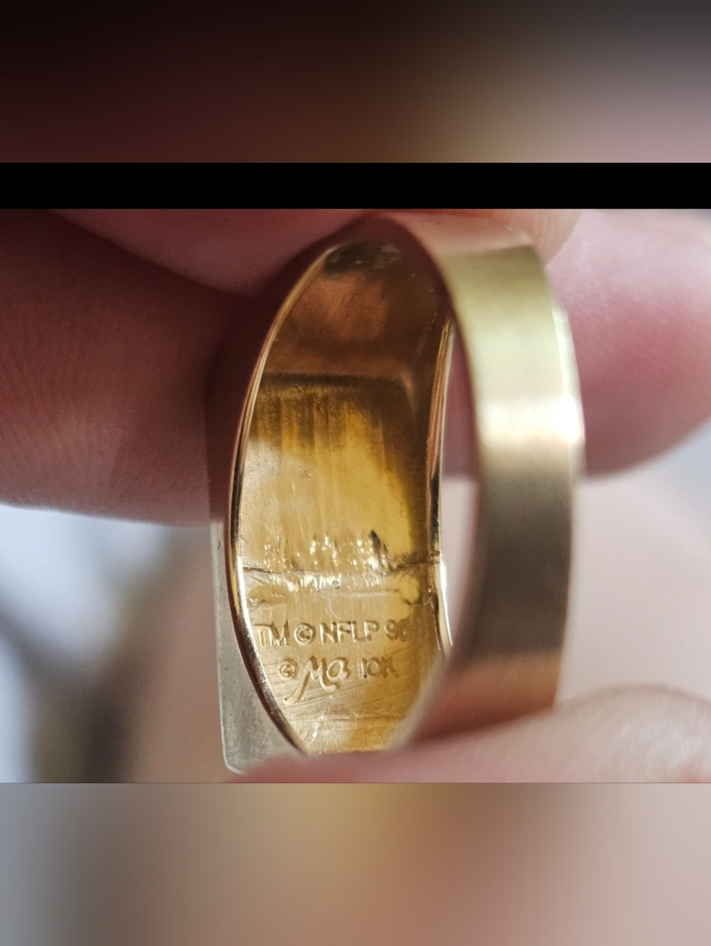 Vintage San Francisco 49ers 10K Gold Ring NFL Licensed Michael Anthony Signet - Picture 6 of 7